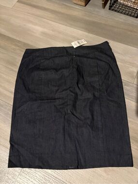 LOFT Dark Denim Pencil Skirt